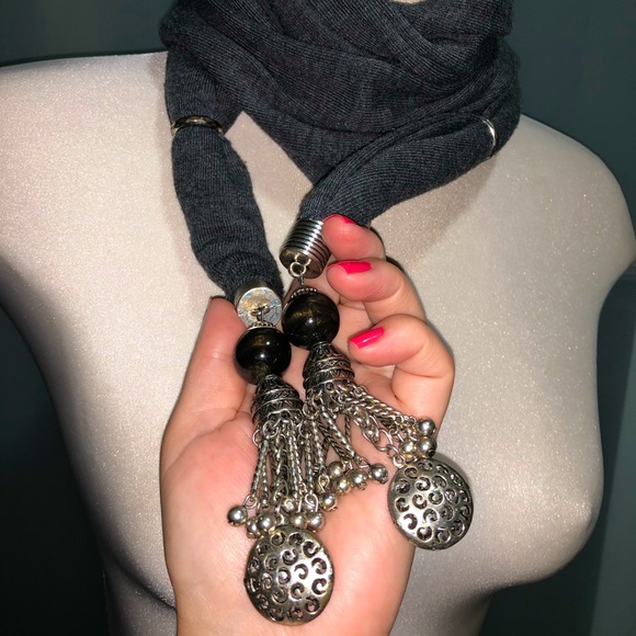 2 in 1 Scarf & Jewelry - Picture 5 of 14